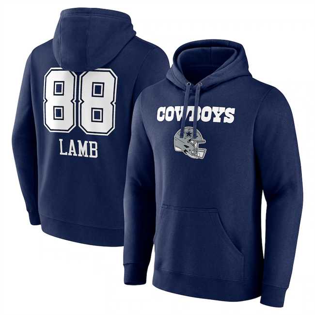 Men's Dallas Cowboys #88 CeeDee Lamb Navy Team Wordmark Player Name & Number Pullover Hoodie,We sell and wholesale Men's Dallas Cowboys #88 CeeDee Lamb Navy Team Wordmark Player Name & Number Pullover Hoodie on line form chian!